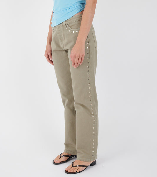 Crowd Low Waist Jeans Grey
