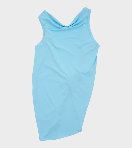 Duli Asymmetrical Sleeveless Top Blue