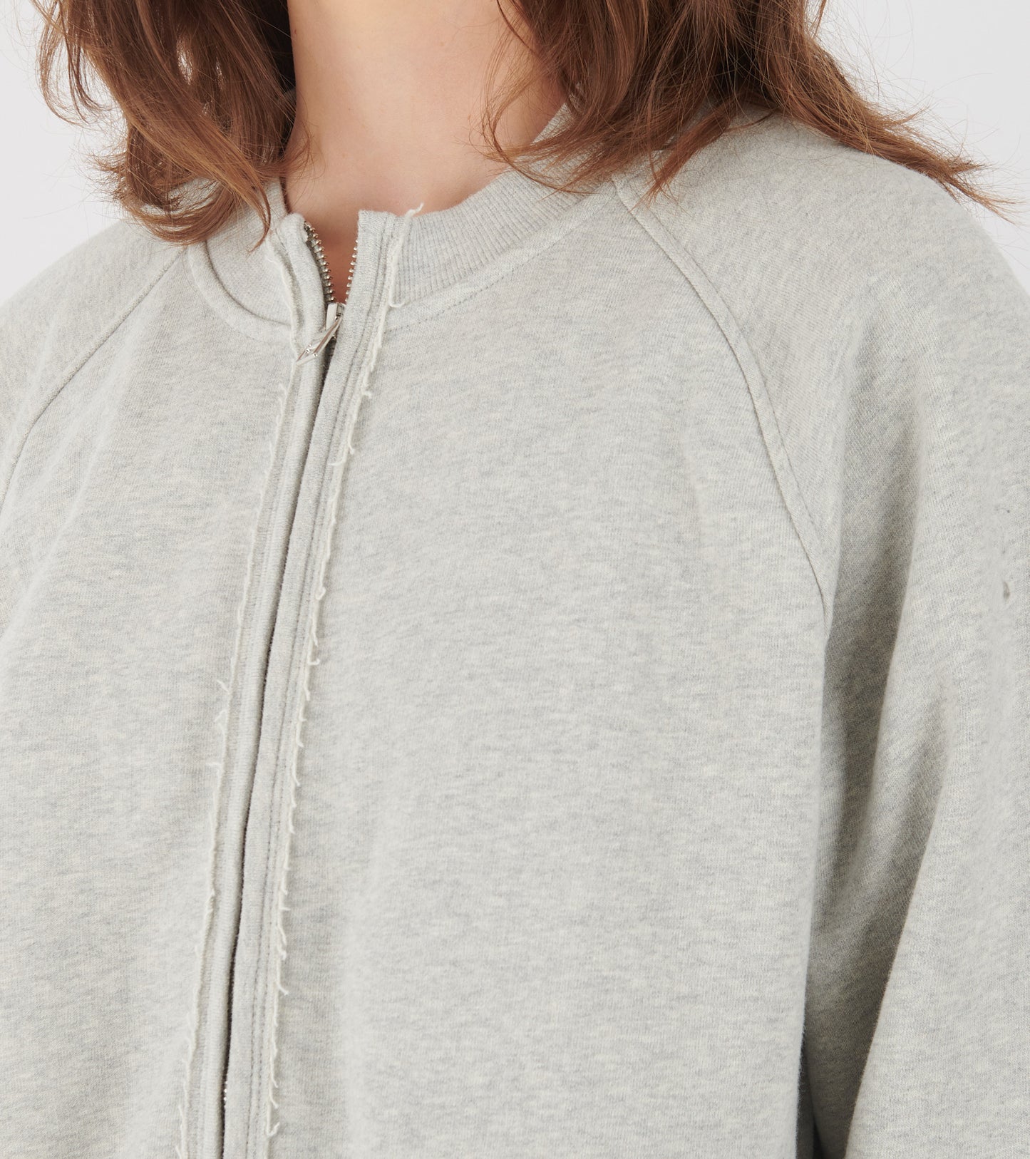 Nila Sweat Zipper Light Grey