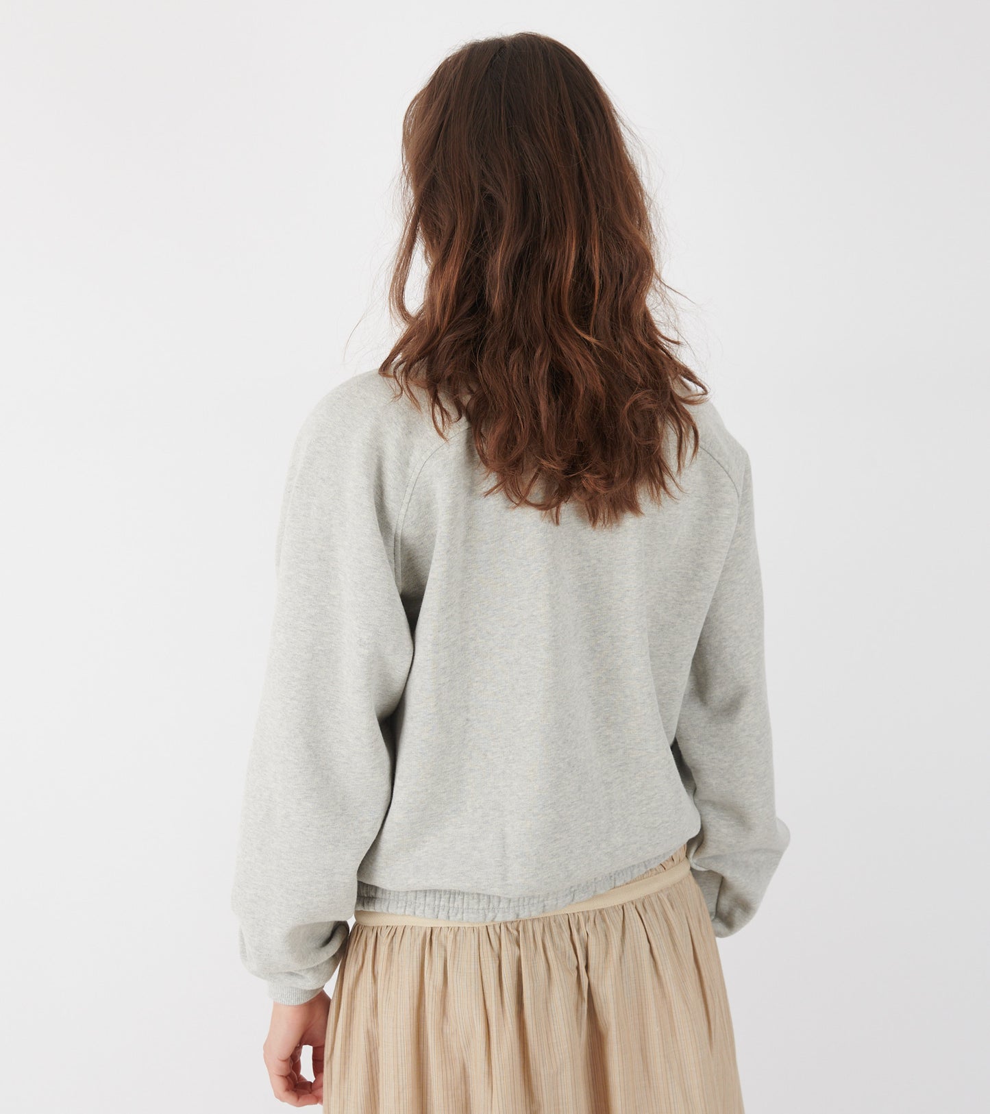Nila Sweat Zipper Light Grey