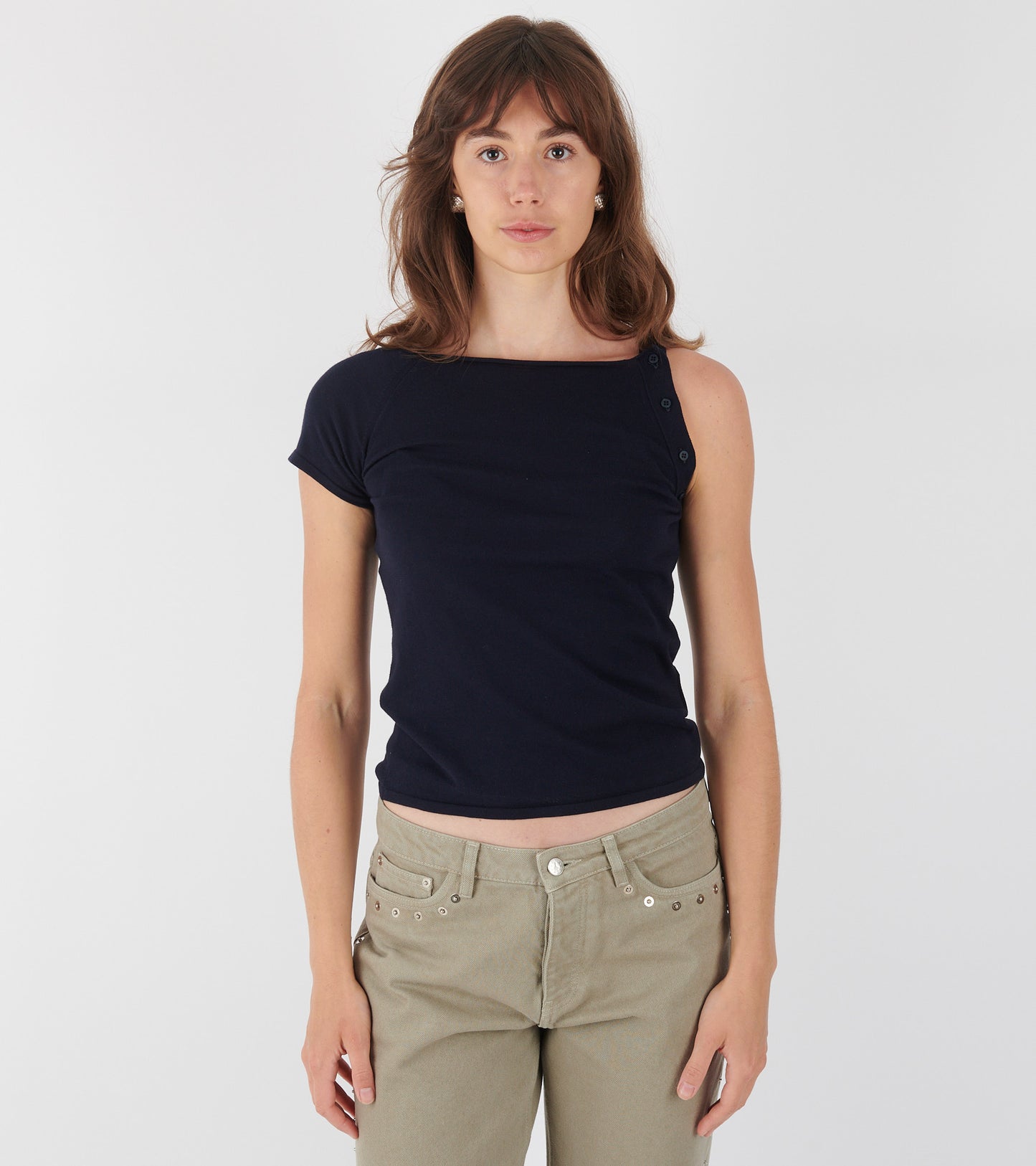 Samir Asymmetrical Top Navy