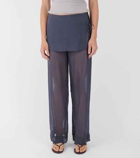 Silk Archive Pants Blue