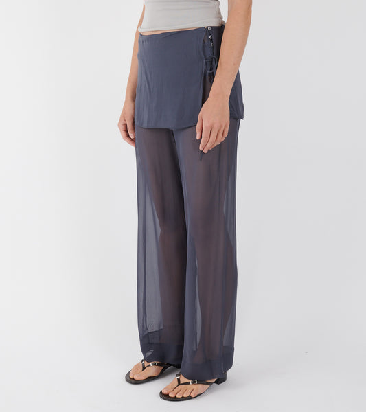 Silk Archive Pants Blue