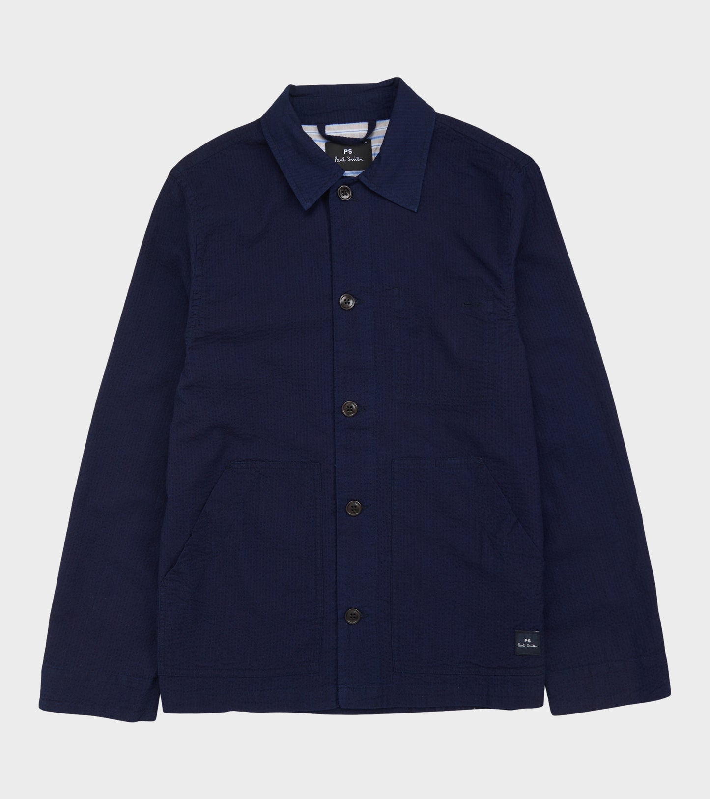 Seersucker Work Jacket Navy