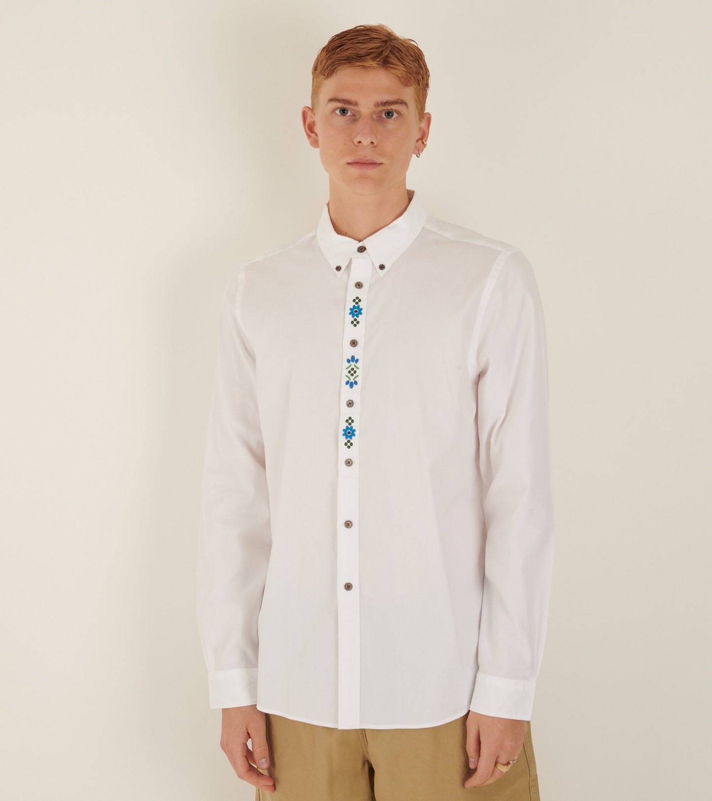 Embroidery Classic Shirt White