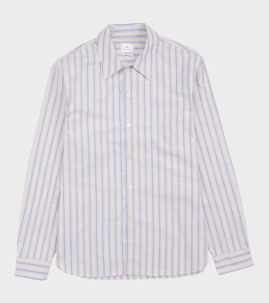 Striped Shirt Beige/Blue