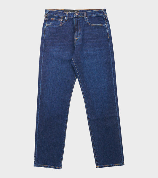 Relaxed Taper Fit Denim Jeans Blue