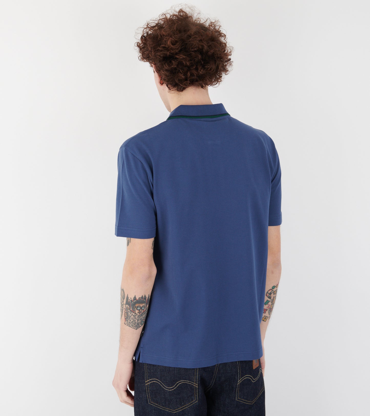 S/S Polo Shirt Mid Blue