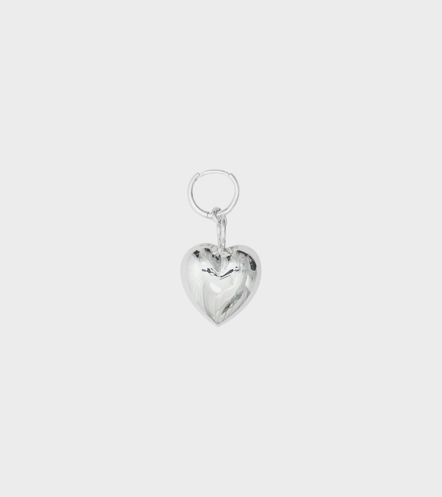Heart Hoop Silver