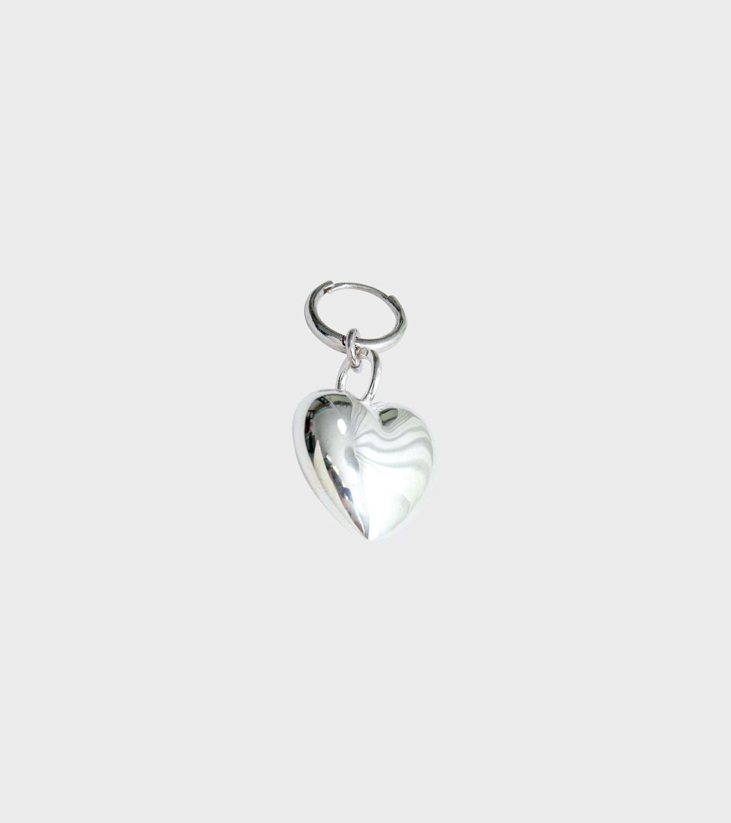 Heart Hoop Silver