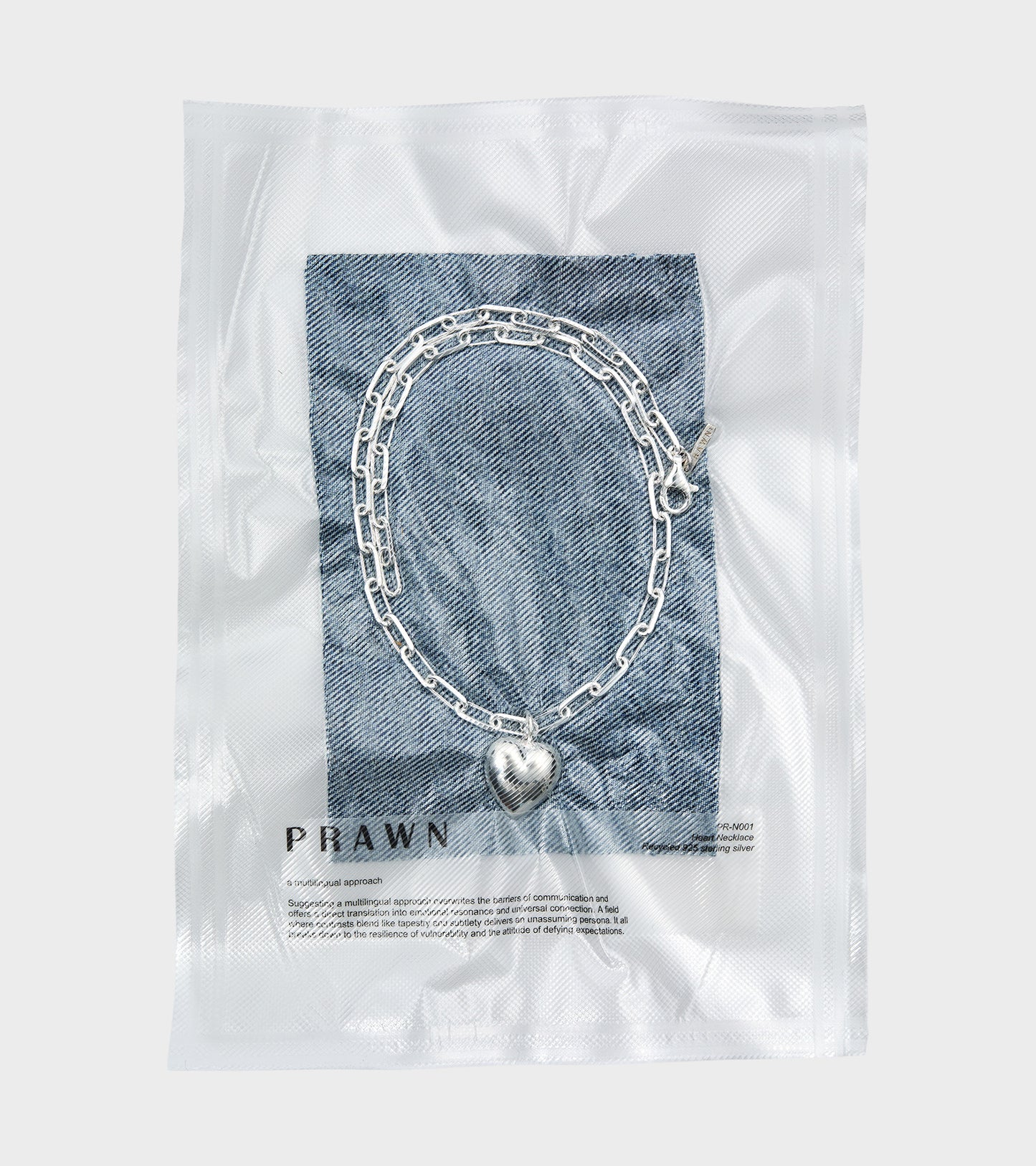 Heart Necklace Silver