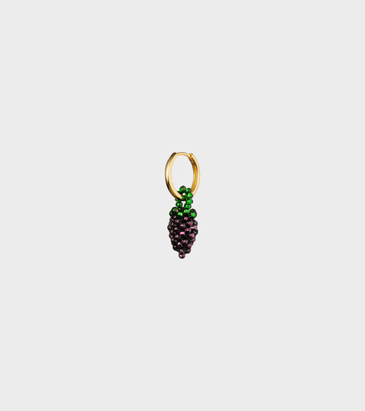 Mini Grape Earring Purple/Green/Gold