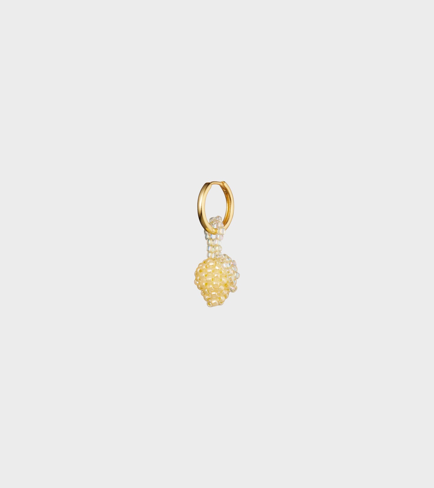 Mini Pale Lemon Earring Pale Yellow/Champagne/Gold