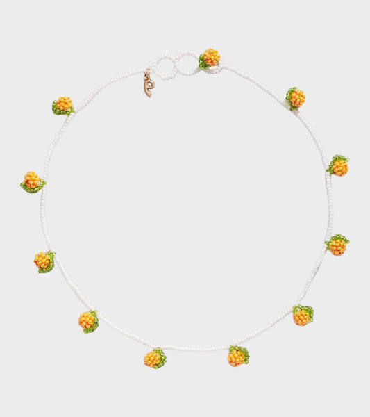 Orange Necklace Orange/Green/White