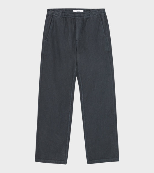 Lucien Herringbone Trousers Black