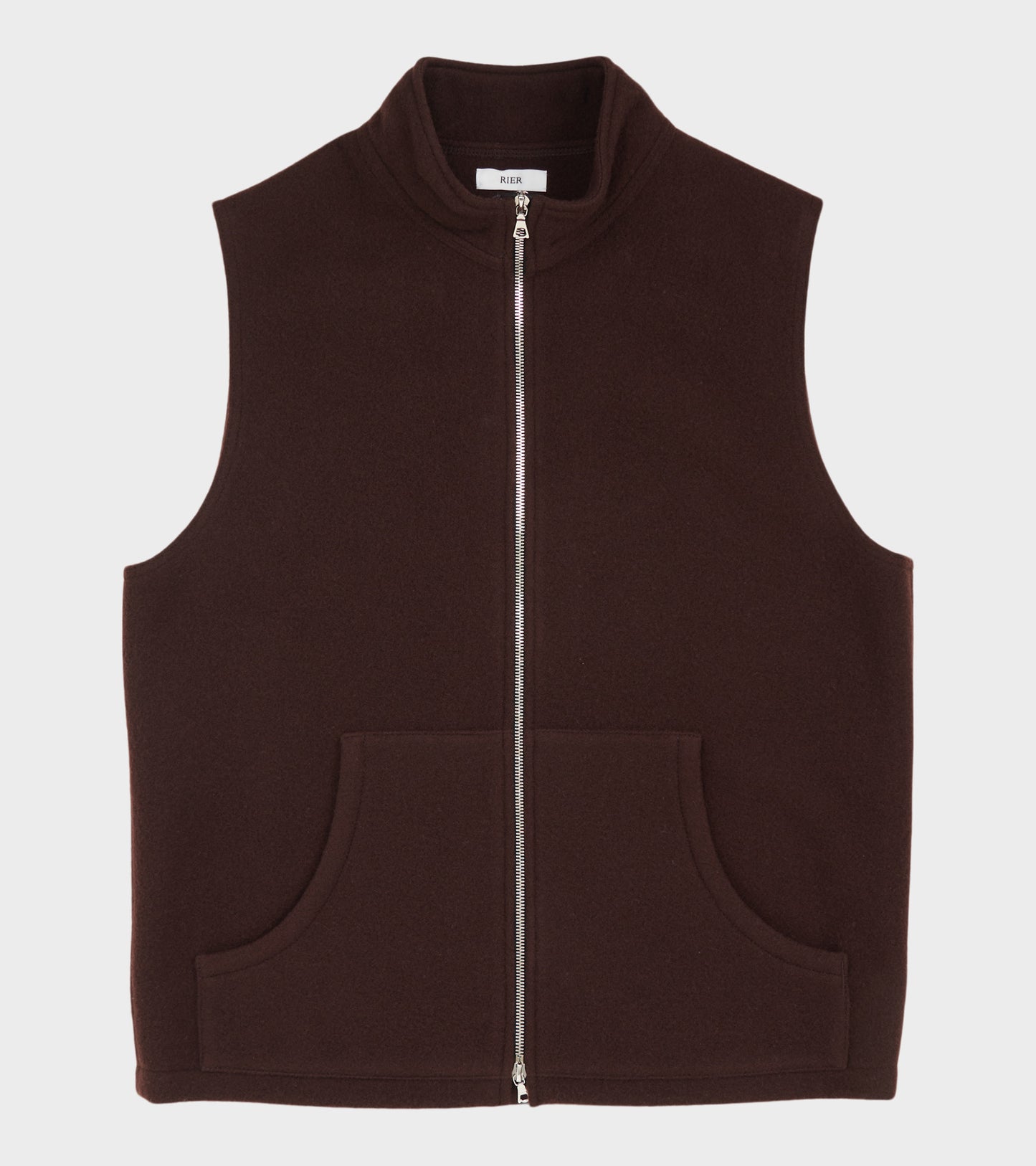 Fleece Full Zip Vest Tanin