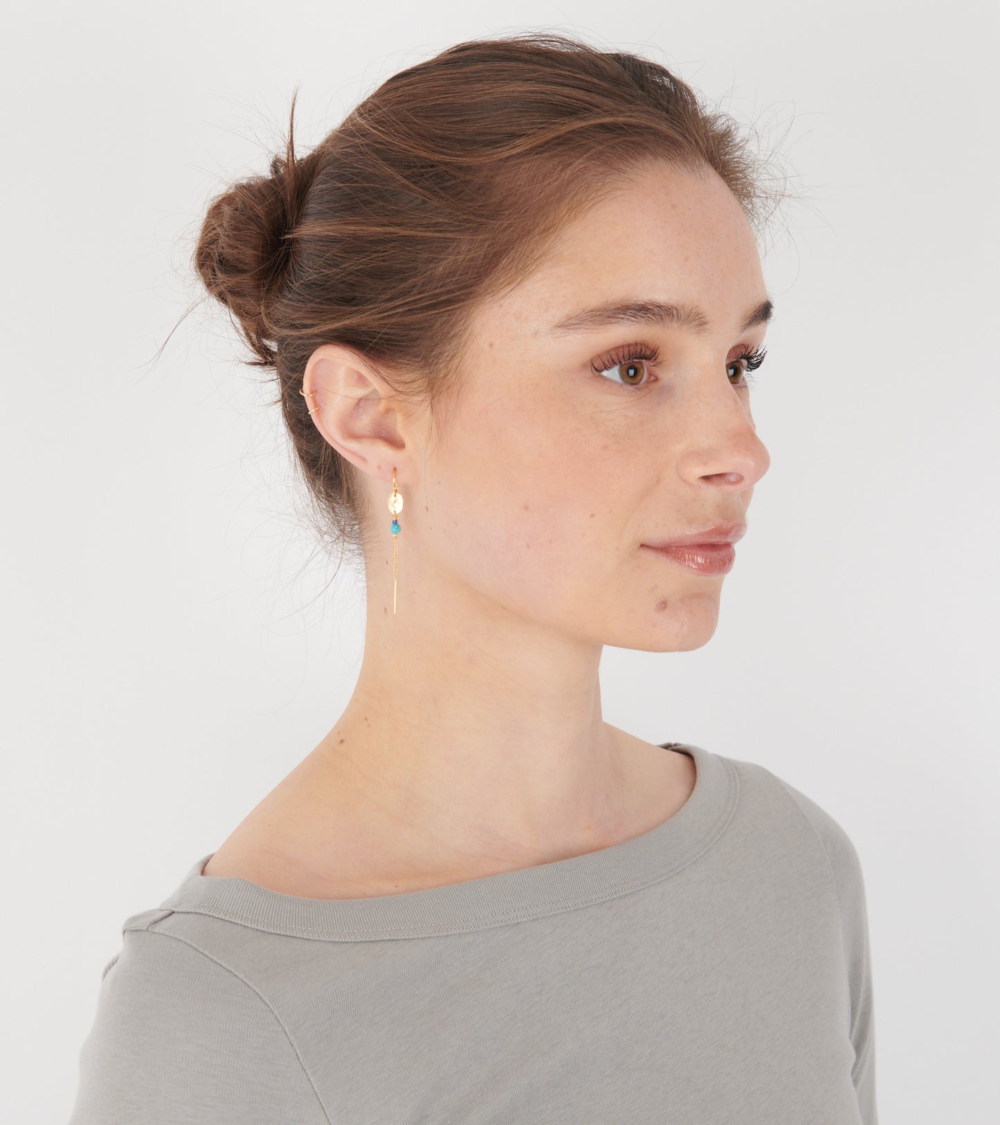 Ry Earring Blue Opal