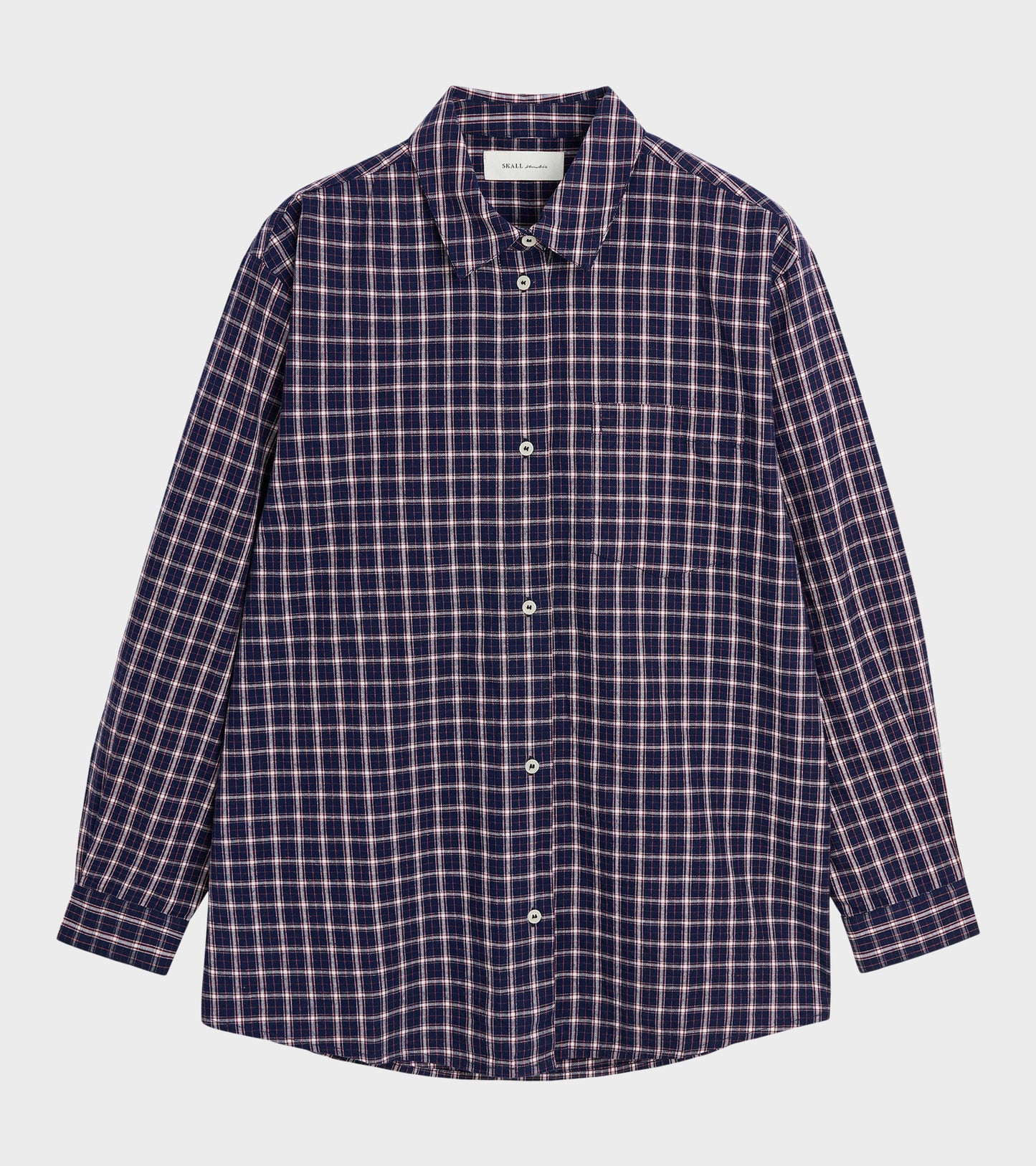 Edgar Shirt Navy/White/Red Check