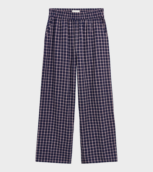 Jasmine Pants Navy/White/Red Check