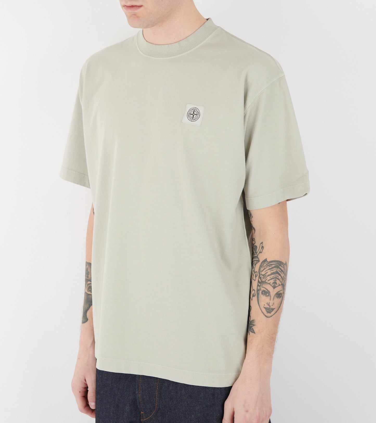Boxy Logo T-shirt Beige