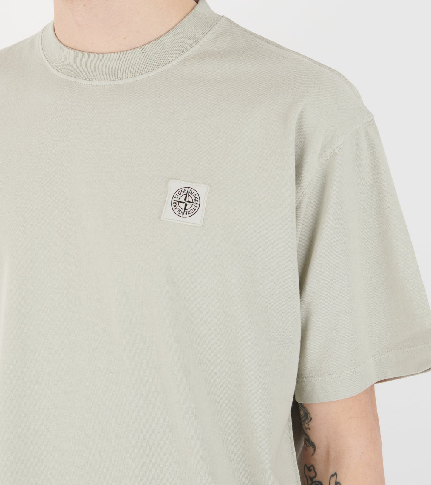 Boxy Logo T-shirt Beige