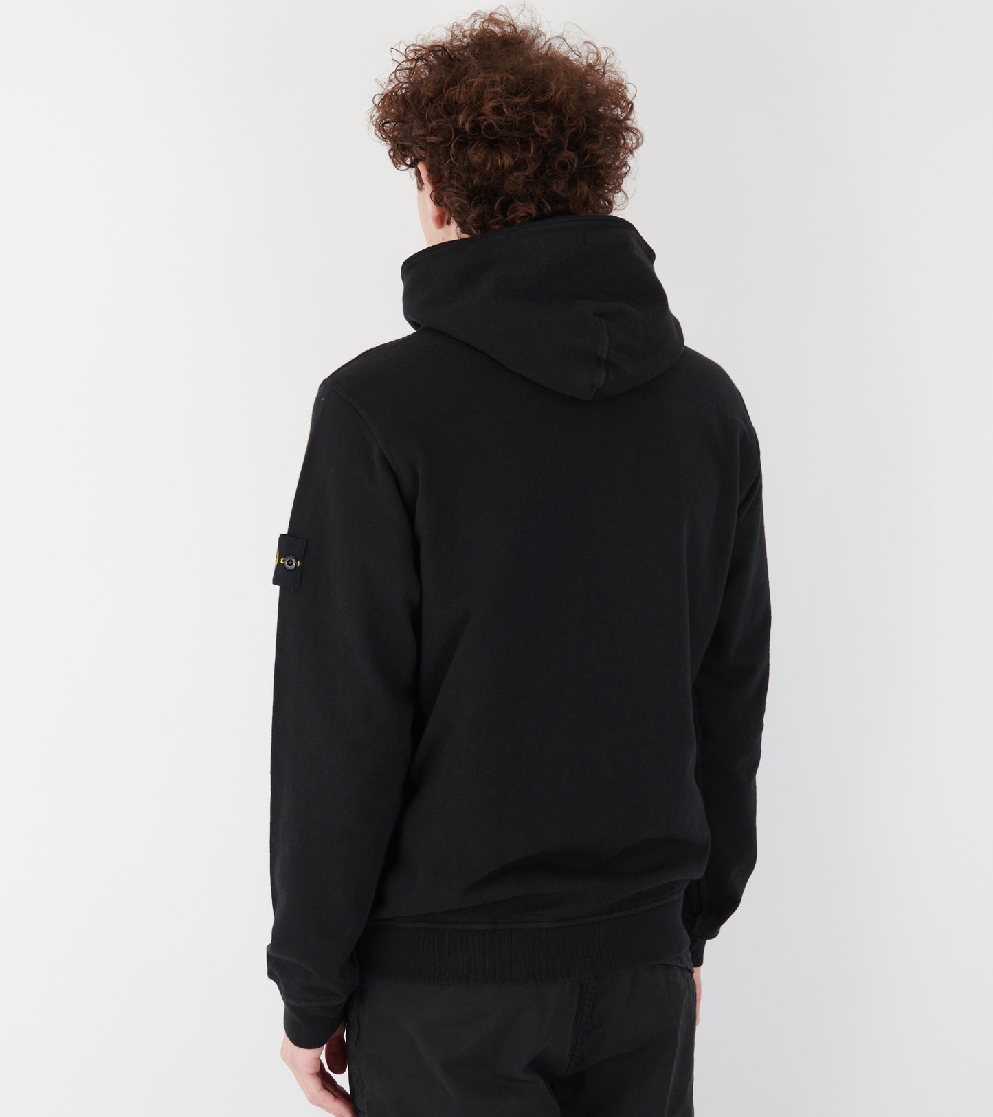 Cotton Zip Hoodie Black