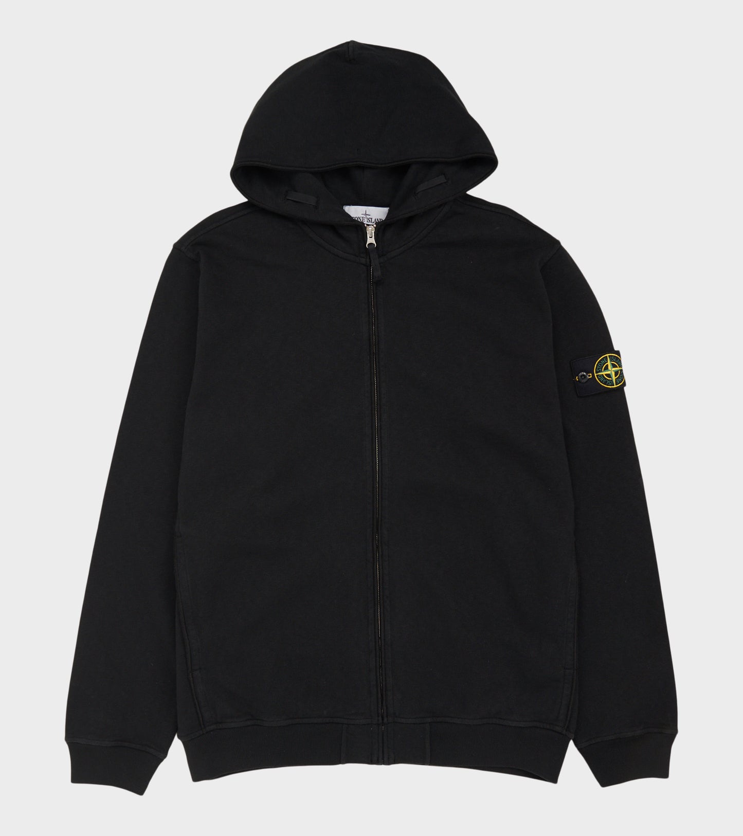 Cotton Zip Hoodie Black