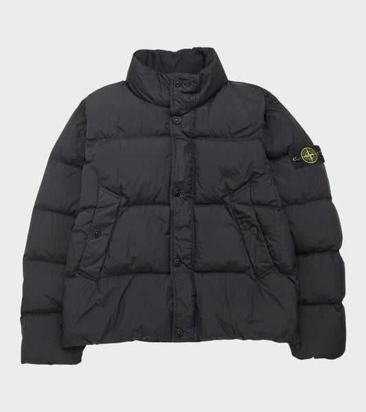 Garment Dyed Crinkle Reps NY Down Jacket Black
