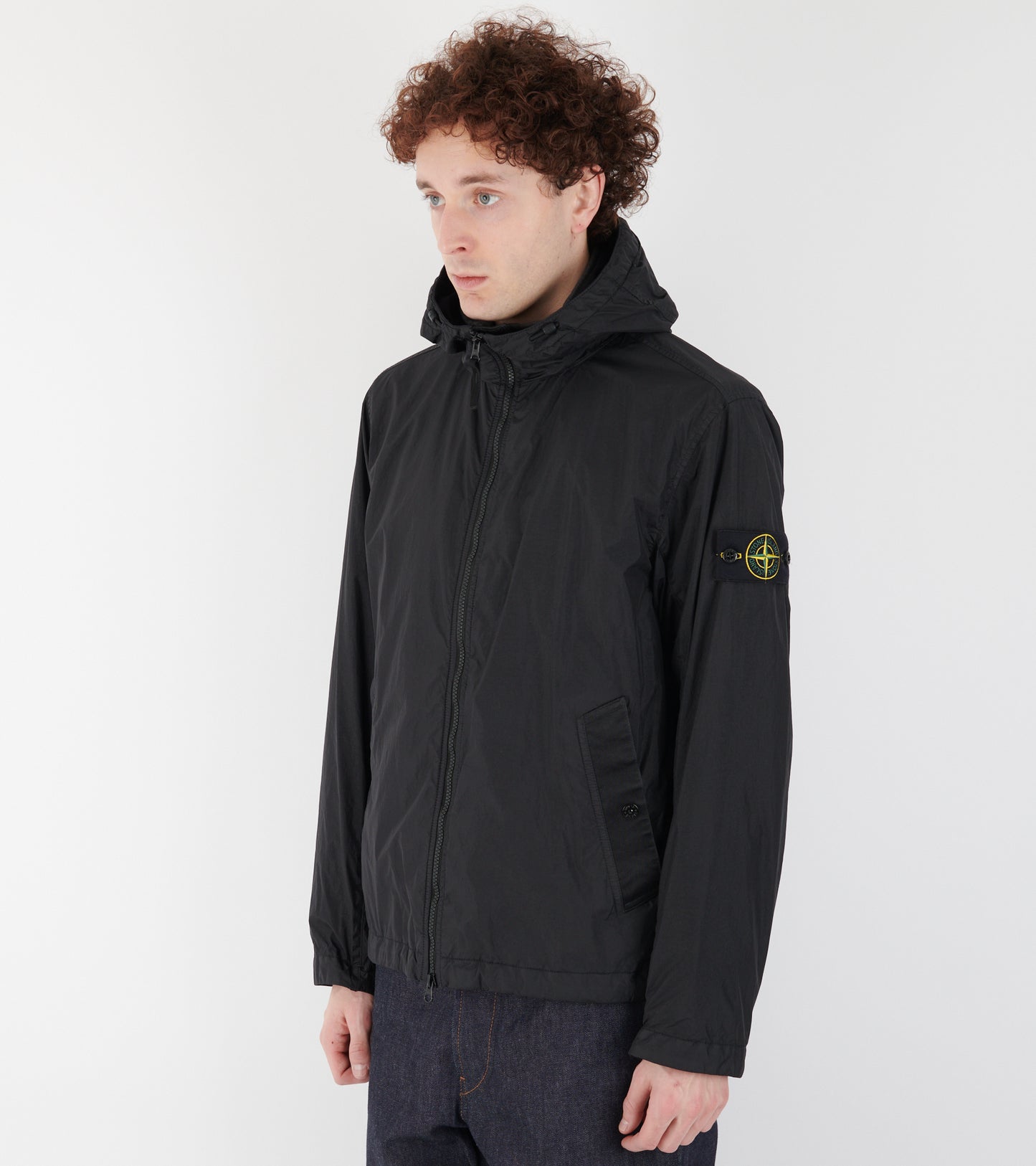 Garment Dyed Crinkle Reps NY Jacket Black