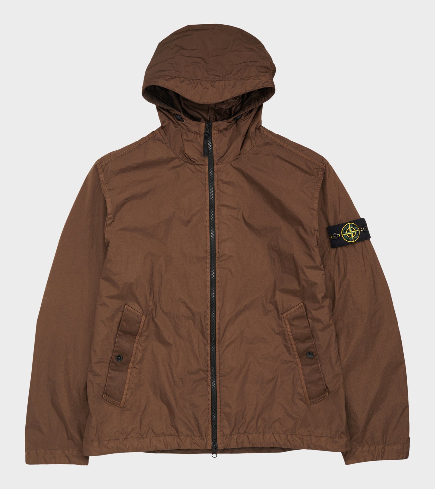 Garment Dyed Crinkle Reps NY Jacket Brown