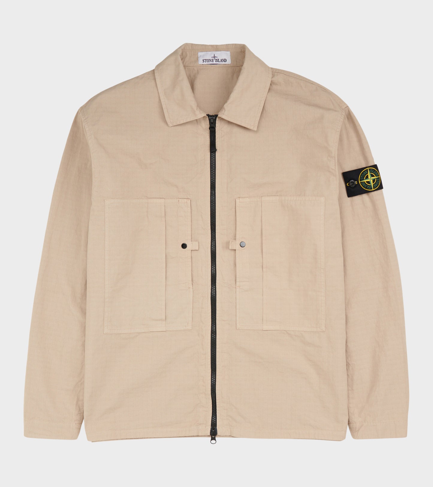Cotton Ripstop Overshirt Beige