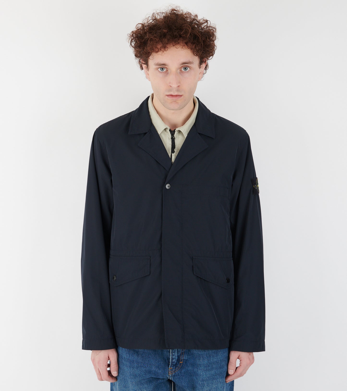 Micro Twill Jacket Navy