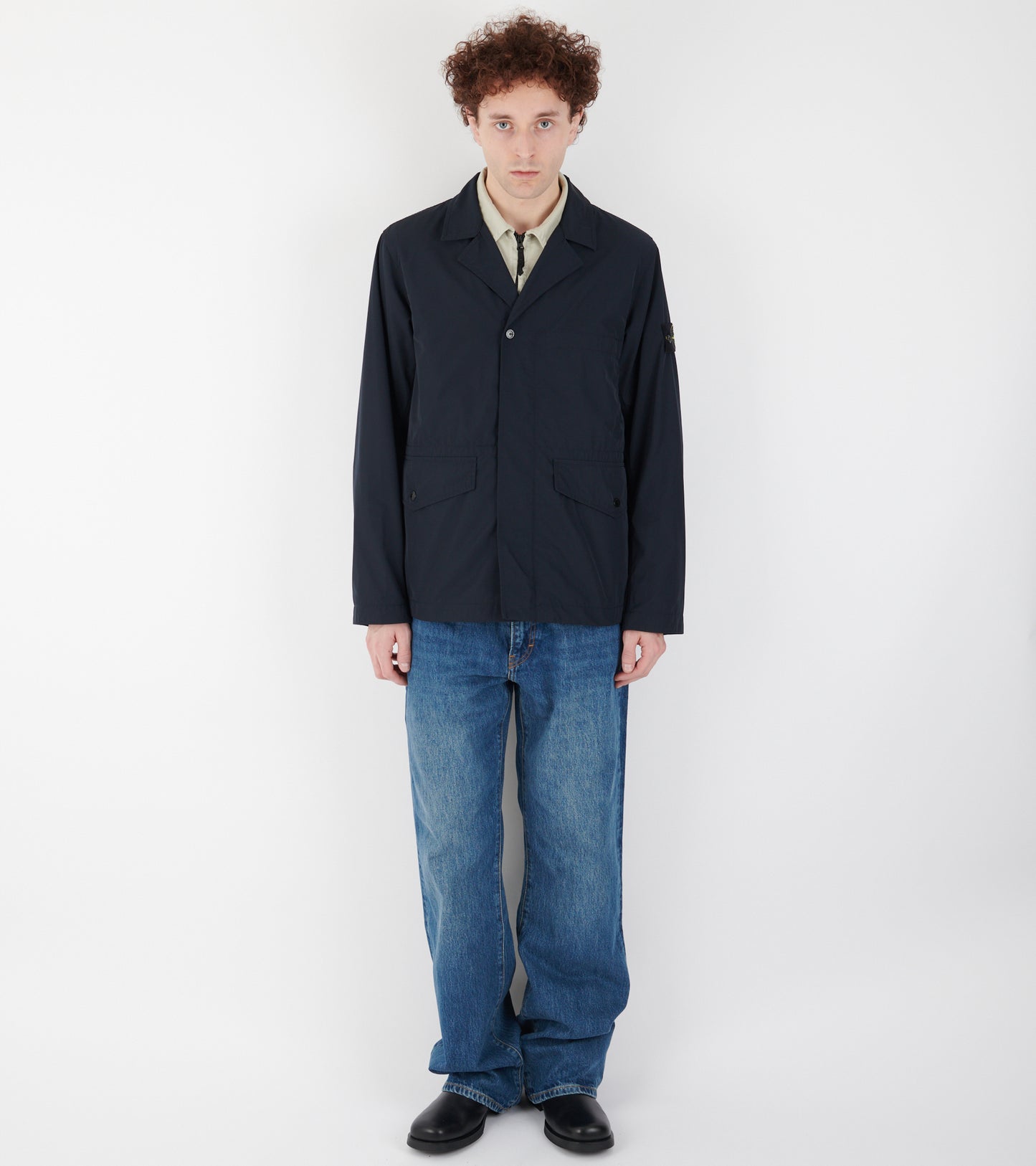 Micro Twill Jacket Navy