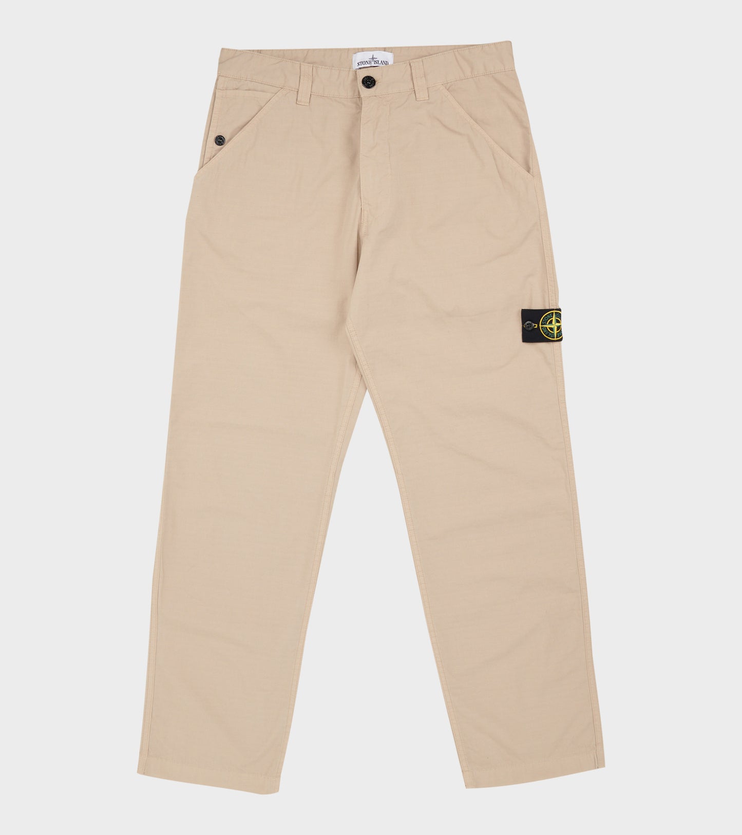 Cotton Ripstop Trousers Beige
