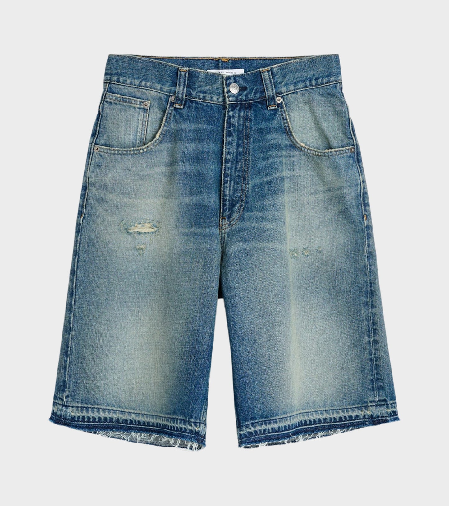Super Wide Shorts Well Worn Blue