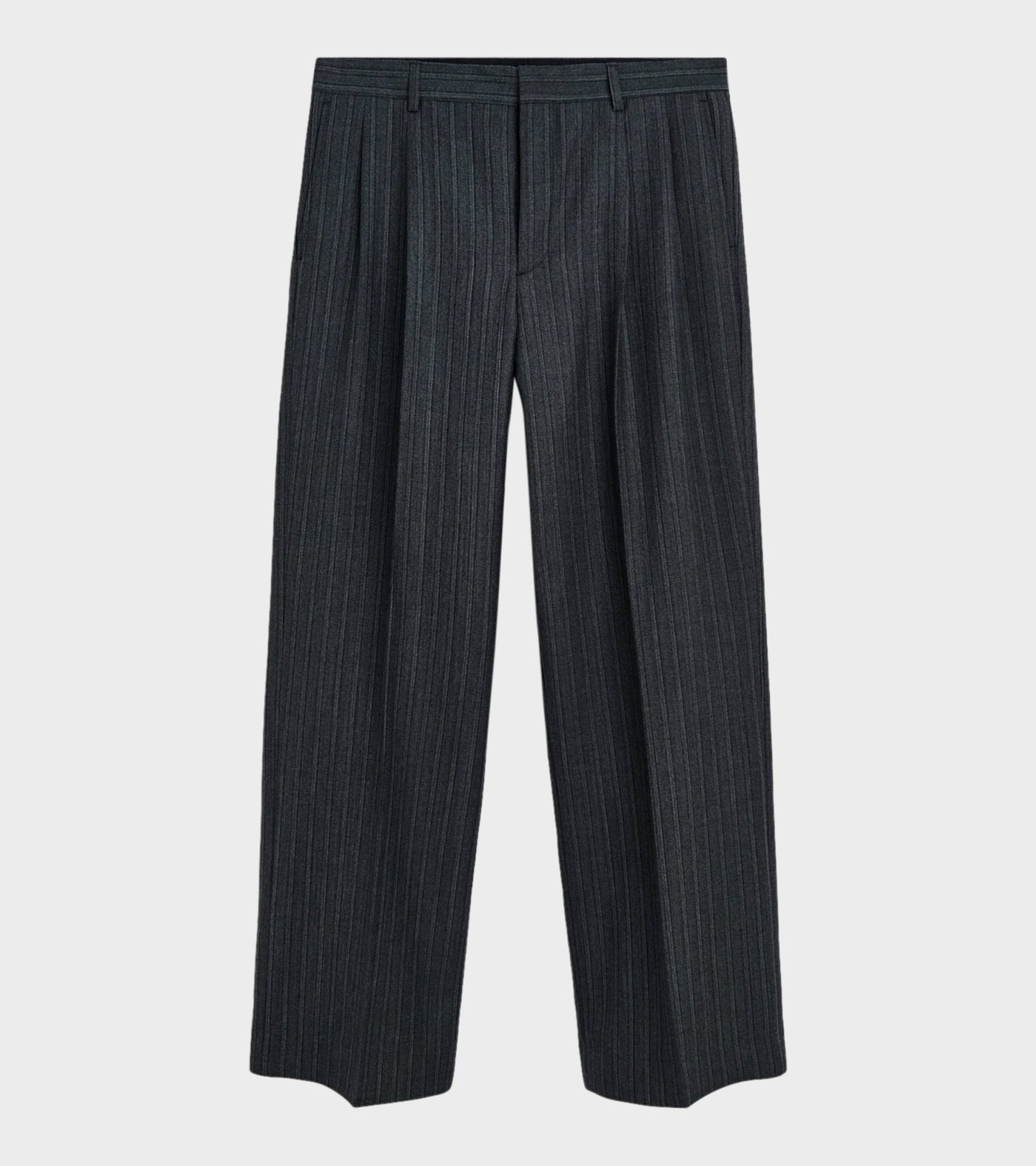 Wide Pleated Trouser Antracite
