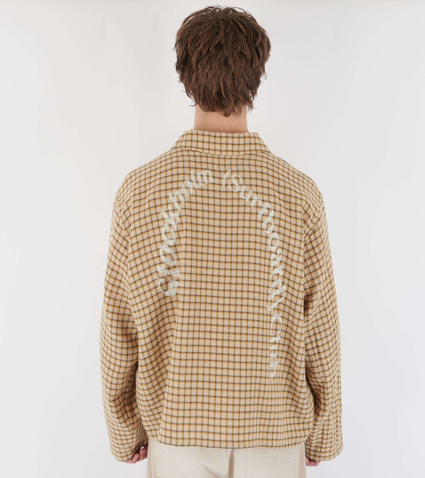 Club Plaid Overshirt Yellow Check