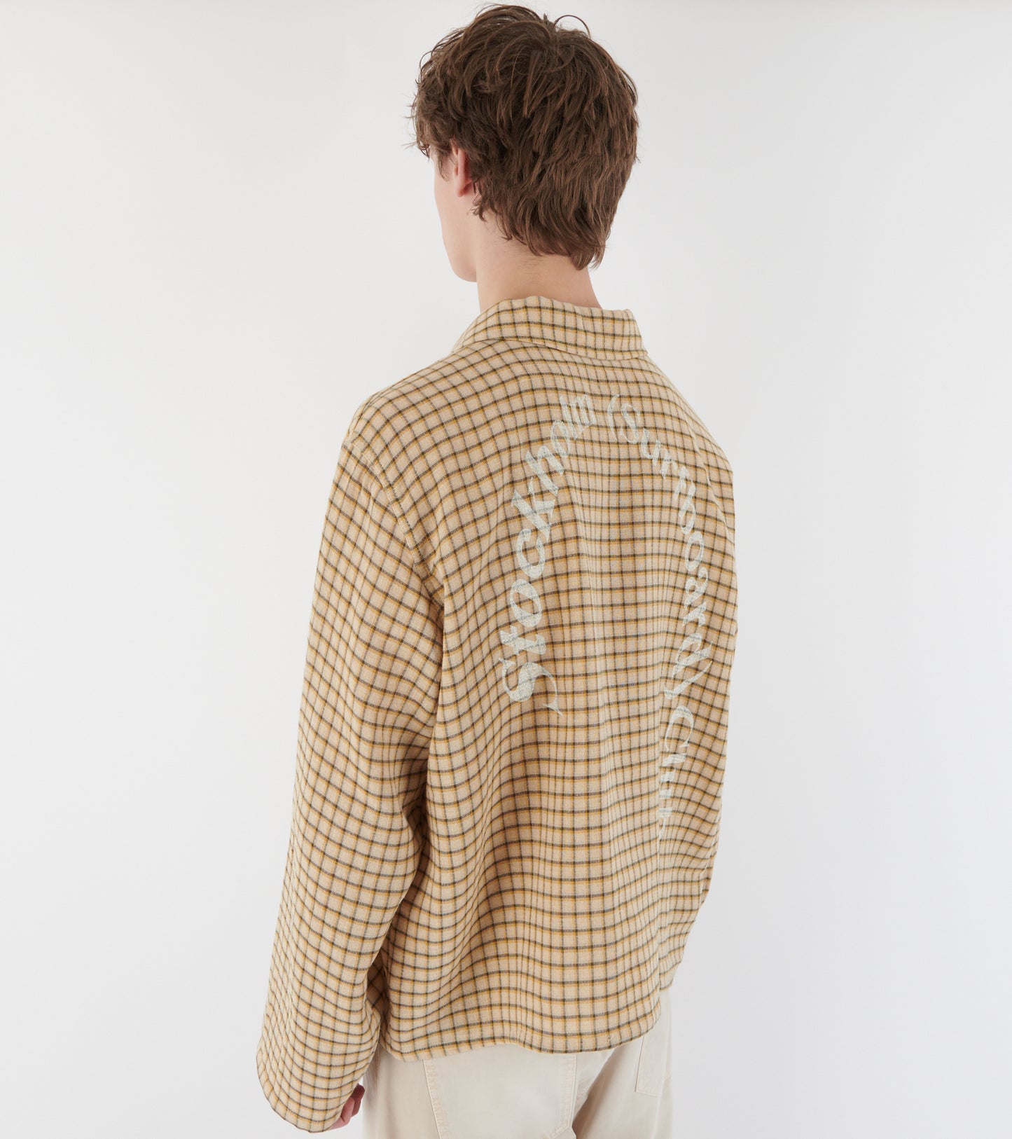 Club Plaid Overshirt Yellow Check