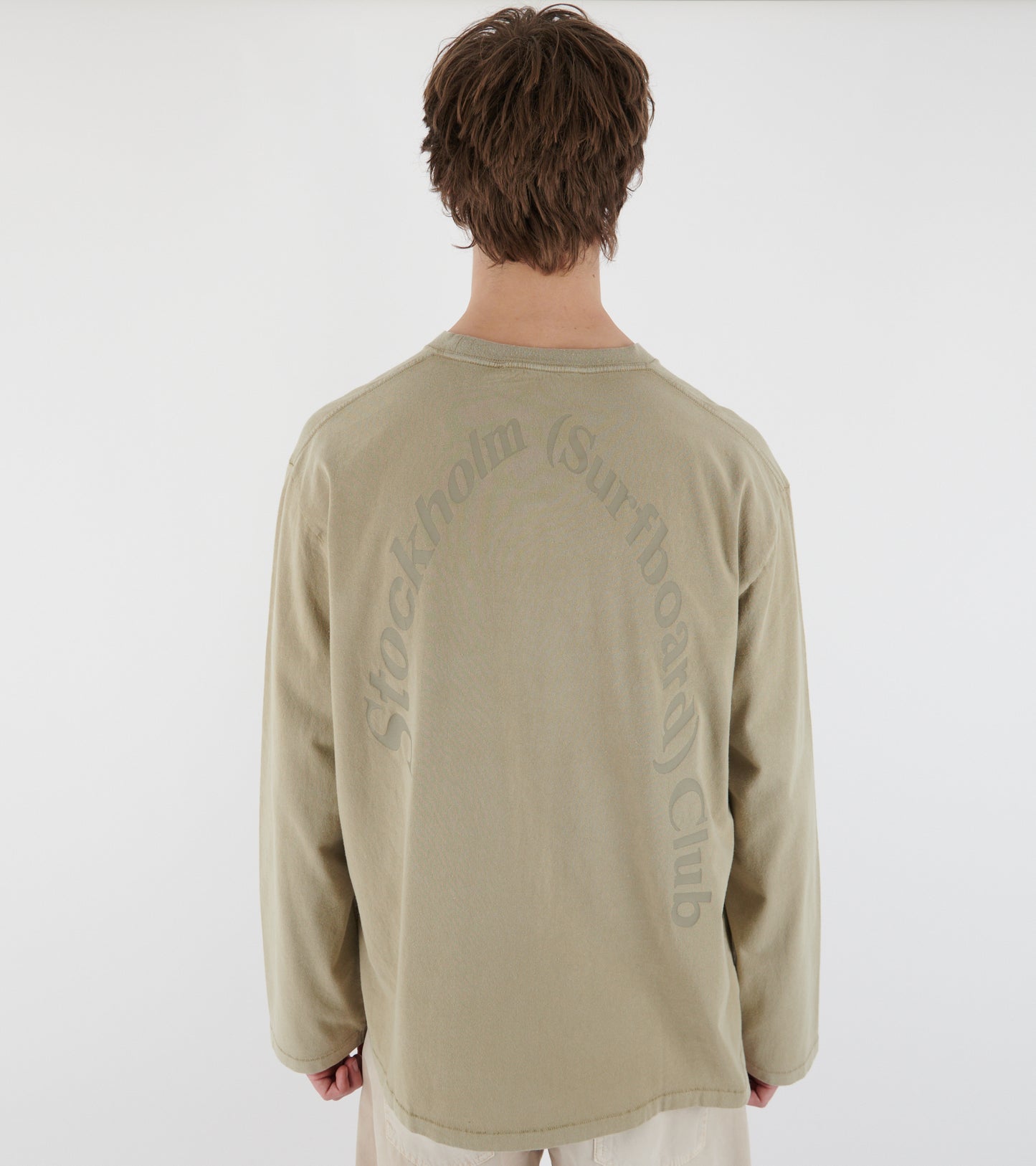 Greg Back Logo Longsleeve Beige