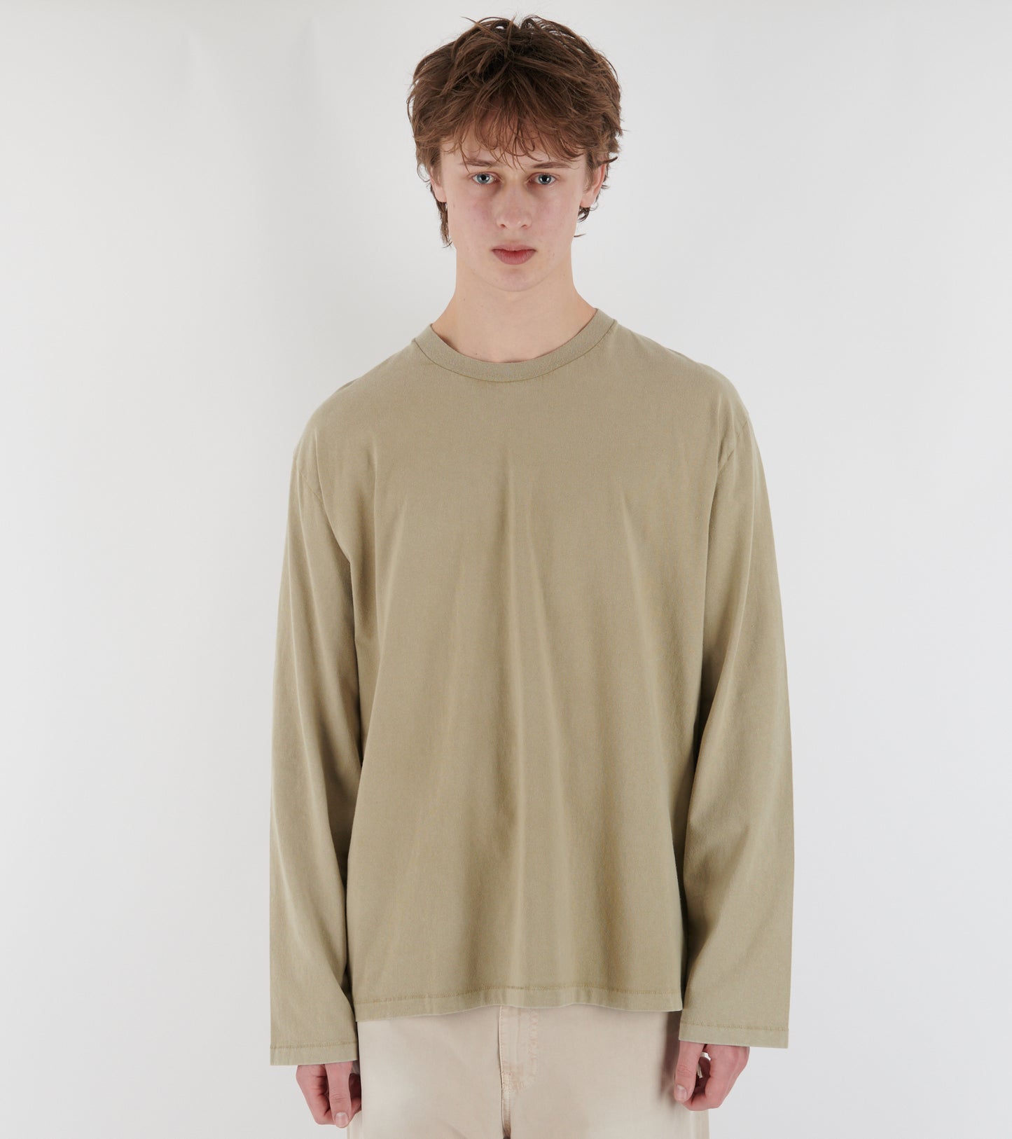 Greg Back Logo Longsleeve Beige