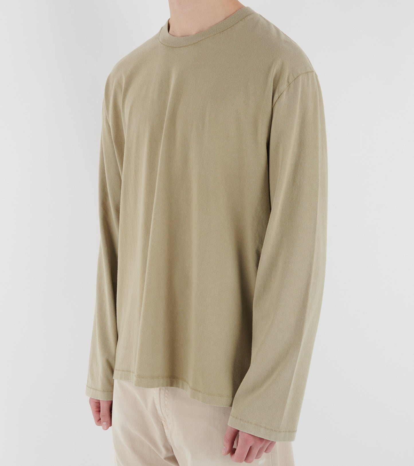 Greg Back Logo Longsleeve Beige
