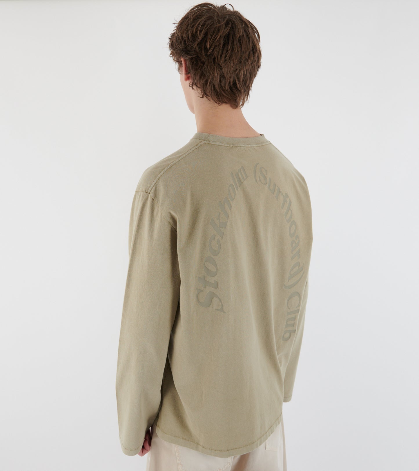 Greg Back Logo Longsleeve Beige