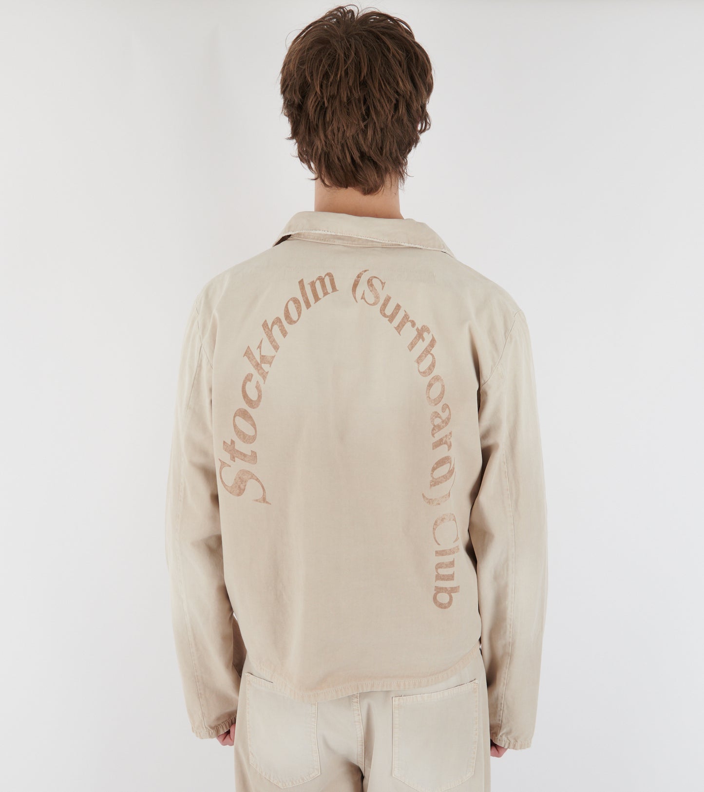 Phil Cotton Logo Jacket Beige