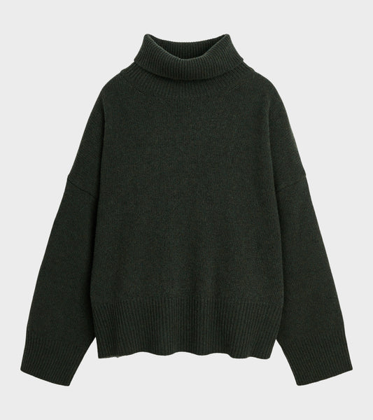 Silene T-neck Dark Green