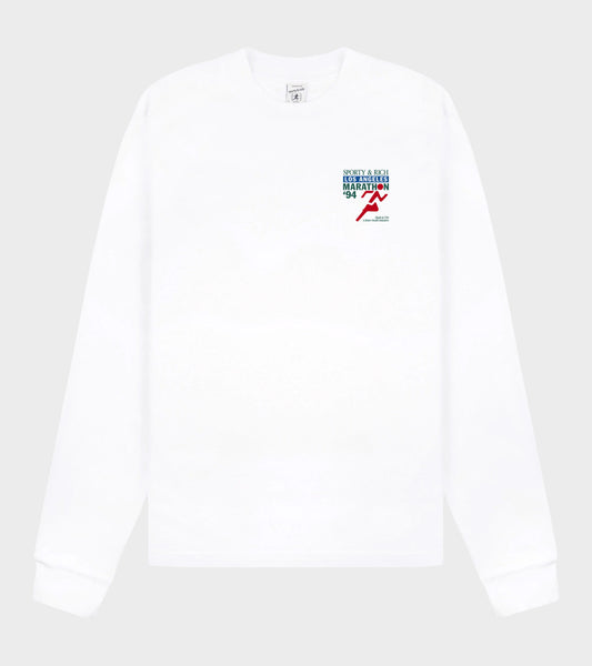 LA Marathon Longsleeve Tee White/Multi