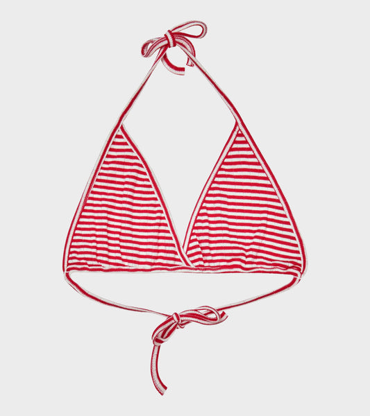 Bikini Top Red/Ecru