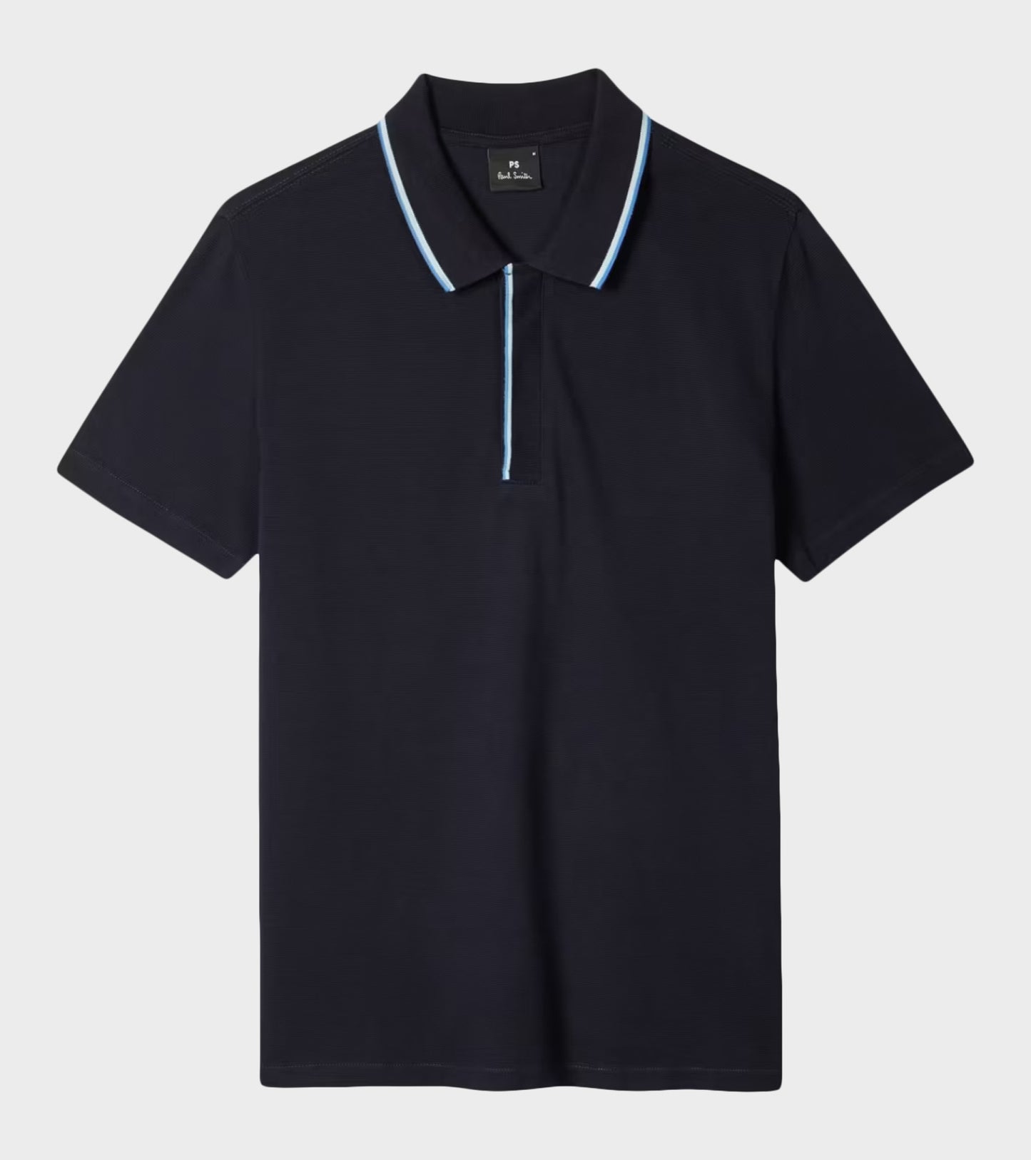 Contrast Tipping S/S Polo Navy