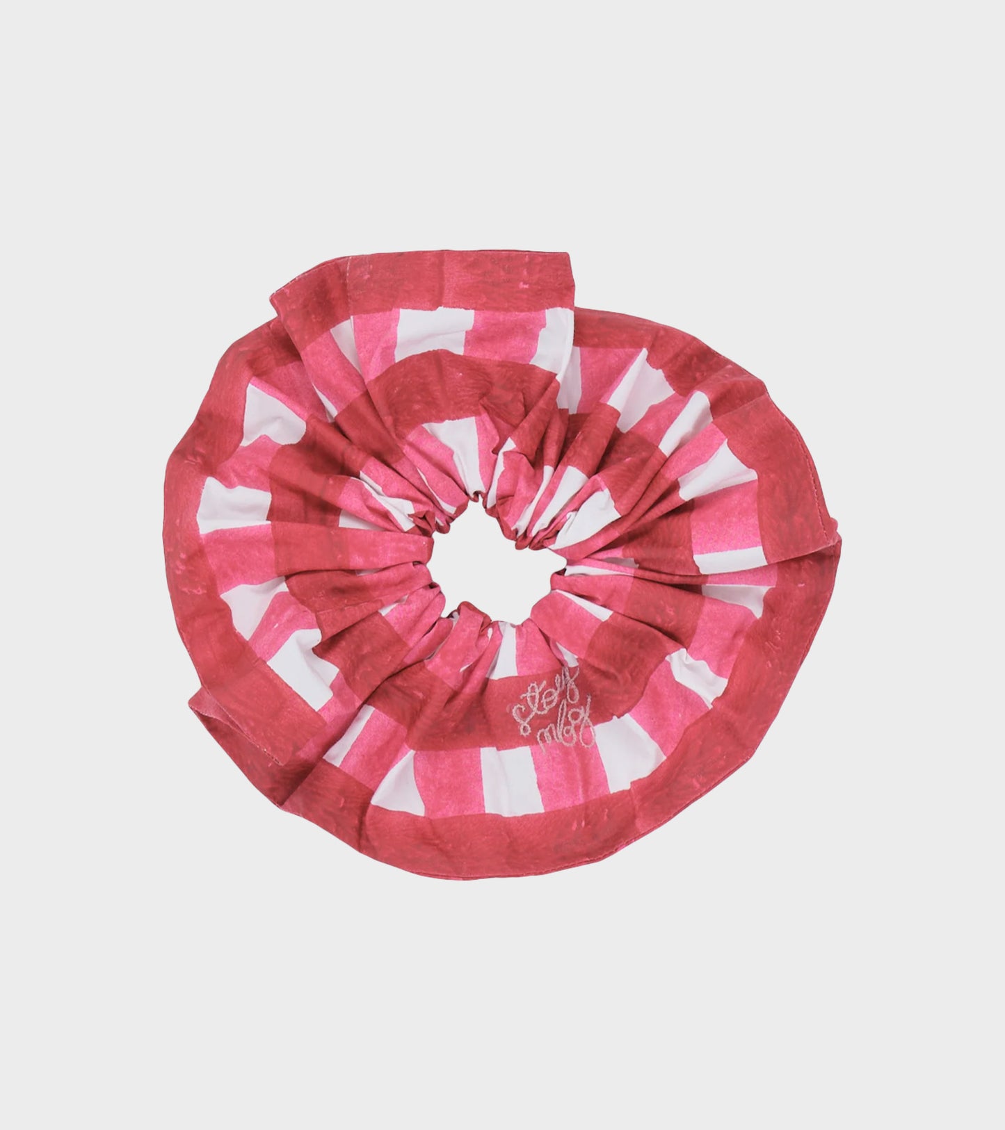 Scrunchie Red Chunky Gingham