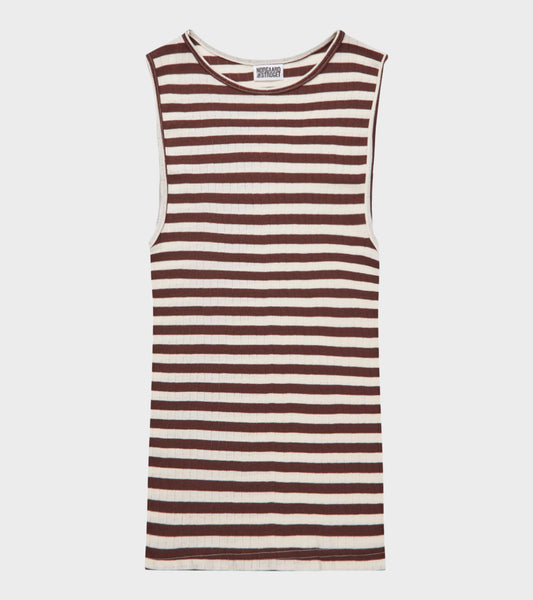 101 Tank Top Brown/Ecru
