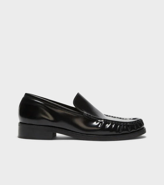 Leather Loafers Black